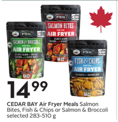 Air Fryer Meals Salmon Bites, Fish & Chips or Salmon & Broccoli