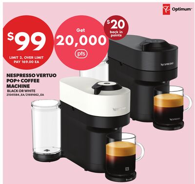 NESPRESSO VERTUO POP+ COFFEE MACHINE