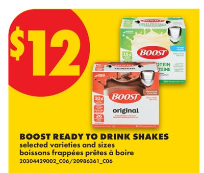 BOOST READY TO DRINK SHAKES