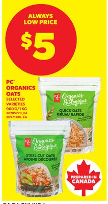 PC® ORGANICS OATS, 900 G/1 KG