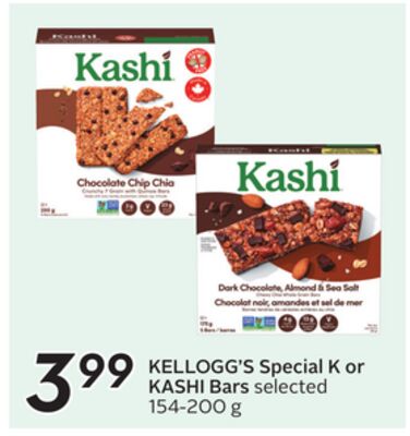 KELLOGG'S Special K or KASHI Bars