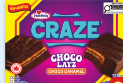Hostess Craze snack cakes