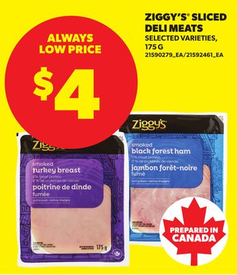 ZIGGY'S® SLICED DELI MEATS