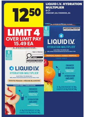 LIQUID I.V. HYDRATION MULTIPLIER, 6 CT