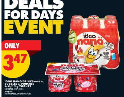 IÖGO KIDS DRINKS, 6 x 93 ml, BULLETS, 6 X 93 ML YOGURT