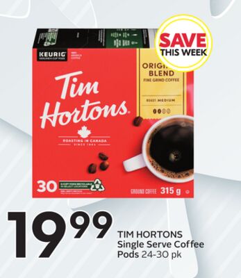 TIM HORTONS Single Serve Coffee Pods