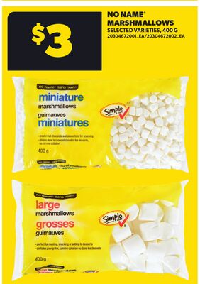 NO NAME® MARSHMALLOWS, 400 G