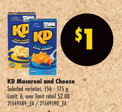 KD MACARONI AND CHEESE, 156 - 175 g