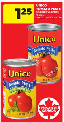 UNICO TOMATO PASTE, 156 ML
