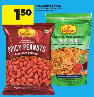 HALDIRAM'S SNACK, 90/150 G