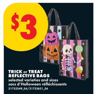 TRICK OR TREAT REFLECTIVE BAGS