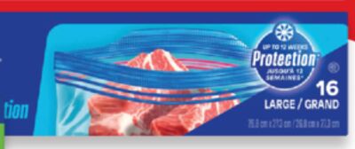 Ziploc snack, sandwich or freezer bags