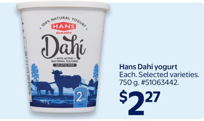Hans Dahi yogurt