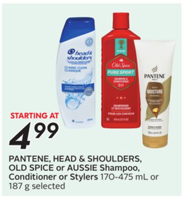 PANTENE, HEAD & SHOULDERS, OLD SPICE or AUSSIE Shampoo, Conditioner or Stylers