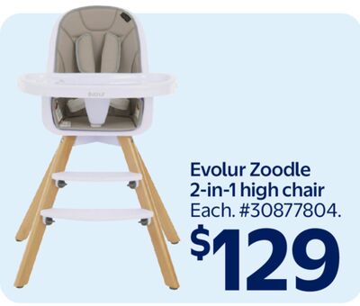 Evolur Zoodle 2-in-1 high chair