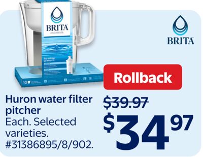 Huron water filter pitcher