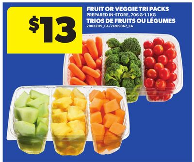 FRUIT OR VEGGIE TRI PACKS, 706 G-1.1 KG