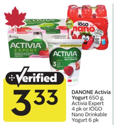 DANONE Activia Yogurt