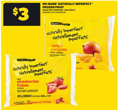NO NAME® NATURALLY IMPERFECT™ FROZEN FRUIT, 300/400 G