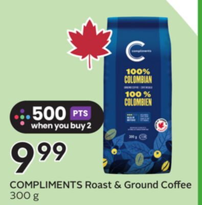 COMPLIMENTS Roast & Ground Coffee