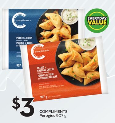 COMPLIMENTS Perogies