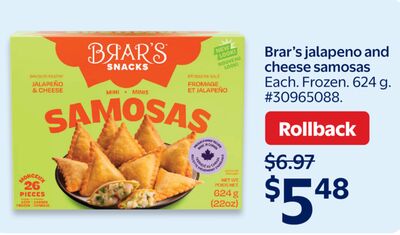 Brar's jalapeño and cheese samosas
