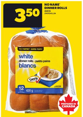 NO NAME® DINNER ROLLS, 420 G