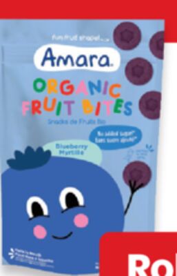 Amara organic smoothie melts or fruit bites