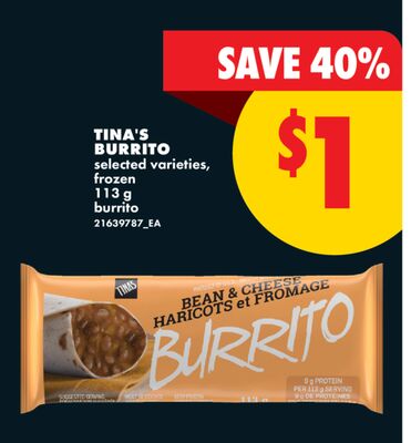 TINA'S BURRITO, 113 g