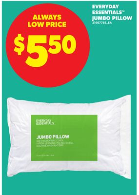 EVERYDAY ESSENTIALS™ JUMBO PILLOW