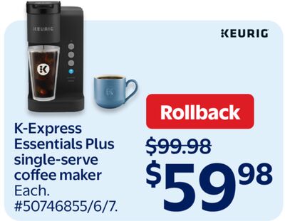 Keurig K-Express Essentials Plus single-serve coffee maker
