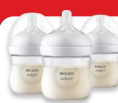 Philips Avent Natural baby bottles 3-pack with Natural Response nipple Pack