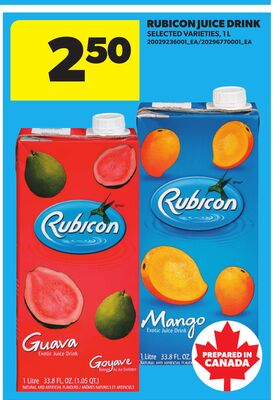 RUBICON JUICE DRINK, 1 L