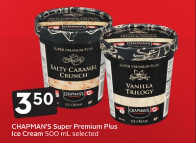 CHAPMAN'S Super Premium Plus Ice Cream
